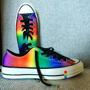 Pride Sparkle Rainbow Converse